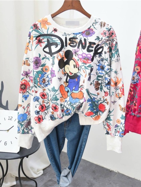 Disney Sweaters - Disney Floral Women's Crewneck Sweatshirt
